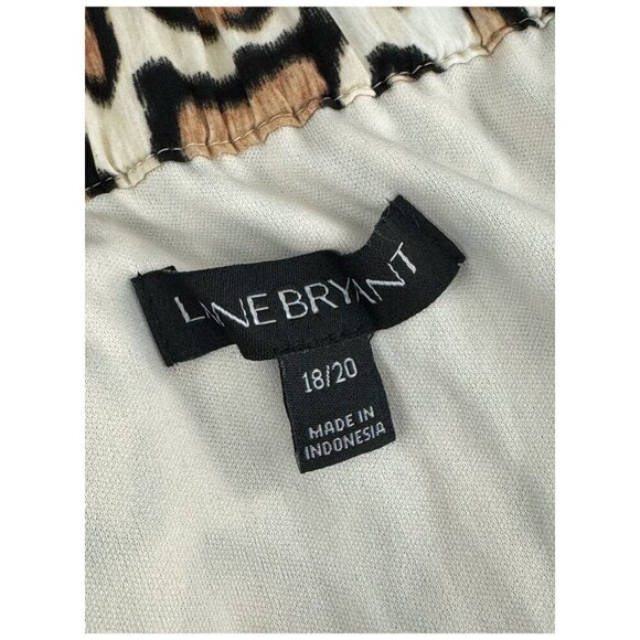 Lane Bryant Leopard Print Tube Tie Dress Strapless Women's PLUS Size 18/20 - Picture 6 of 10